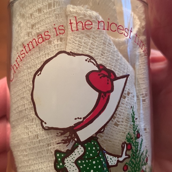 Vintage 1970s Coca Cola Holly Hobbie Christmas Drinking  Glass - Picture 9 of 10